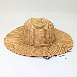 Style & Co Women's Packable Paper Floppy Hat Tan O/S (MSRP $39)